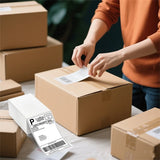 4"x6" Thermal Label Paper 100x150mm 500 Sheets / Stack Adhesive Stickers For Thermal Shipping Labels DHL UPS Express Barcode