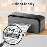 4x6 Inch Direct Thermal Shipping Labels 100/200 Sheets Adhesive Paper White Sticker For DHL UPS Express LOGO Barcode Label Maker