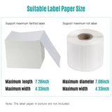 4x6 Inch Direct Thermal Shipping Labels 100/200 Sheets Adhesive Paper White Sticker For DHL UPS Express LOGO Barcode Label Maker