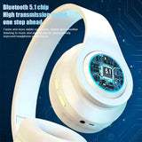 Wireless Gaming Headset Lightweight Foldable Headphones With Built-in Microphone, Compatible With 3.5mm Audio Cable Accessories