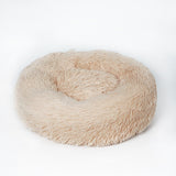 Round Cat Bed House Soft Long Plush