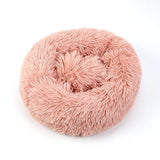 Round Cat Bed House Soft Long Plush